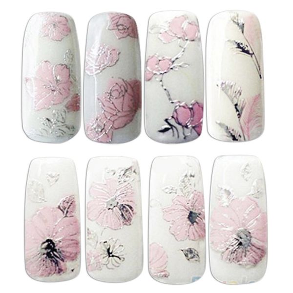 nail beauty 3d nail stickers embossed pink flowers design art decal tips stickers sheet women beauty, Black
nail beauty 3d nail stickers embossed pink flowers design art decal tips stickers sheet women beauty, Black