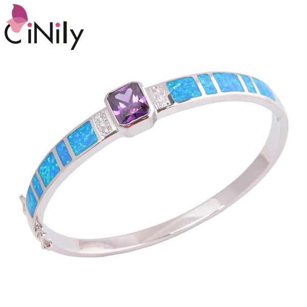 cinily blue fire opal zircon silver plated bracelet womens jewelry bangles for women silver metal bracelet os673, Black
cinily blue fire opal zircon silver plated bracelet womens jewelry bangles for women silver metal bracelet os673, Black