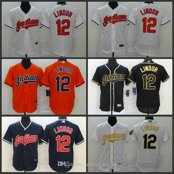 2020 cleveland 12 francisco lindor indians baseball jersey 05, Blue;black 
2020 cleveland 12 francisco lindor indians baseball jersey 05, Blue;black