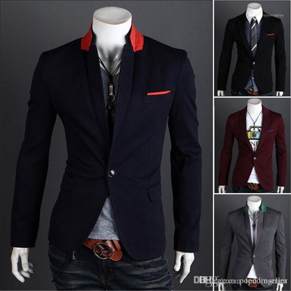 suits spring slim one button jacket mens blazers males new fashion casual clothing mens fashion designer, White;black
suits spring slim one button jacket mens blazers males new fashion casual clothing mens fashion designer, White;black
