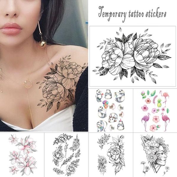 black temporary tattoo stickers ink flower for men women arm thigh body tattoo cartoon pirate mermaid panda waterproof
black temporary tattoo stickers ink flower for men women arm thigh body tattoo cartoon pirate mermaid panda waterproof