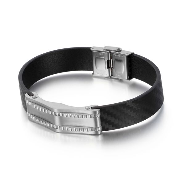 fashion leather men bracelet bangles gold silver stainless steel men punk silicone bangle bracelet cool street bangle, Black
fashion leather men bracelet bangles gold silver stainless steel men punk silicone bangle bracelet cool street bangle, Black