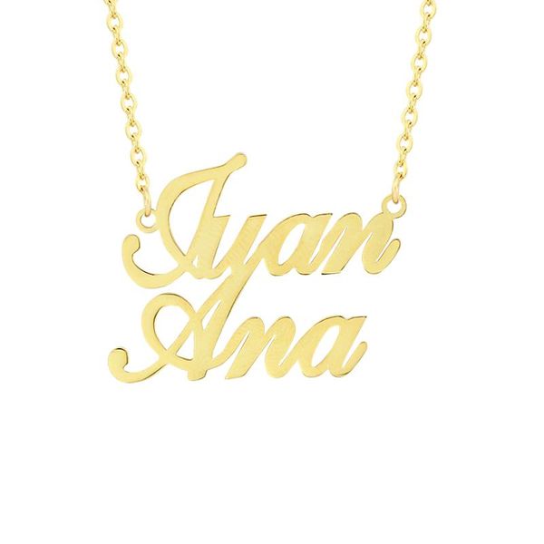 pendant necklaces tiny two name necklace handmade custom plate women men fashion jewelry valentine's day gift, Silver
pendant necklaces tiny two name necklace handmade custom plate women men fashion jewelry valentine's day gift, Silver