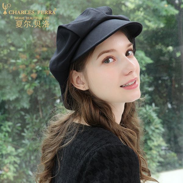 2019 autumn hat female new warm hats casual octagonal hat korean version fashion simple elegant woman's beret 2a40, Blue;gray
2019 autumn hat female new warm hats casual octagonal hat korean version fashion simple elegant woman's beret 2a40, Blue;gray