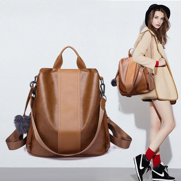 smooza 2020 women leather anti-theft backpacks vintage female shoulder bag sac a dos school bags for girls bagpack
smooza 2020 women leather anti-theft backpacks vintage female shoulder bag sac a dos school bags for girls bagpack