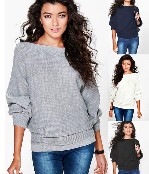 women casual sweaters autumn winter sweater loose long batwing sleeve solid pullovers woman female thin sweater jumper lady, White;black
women casual sweaters autumn winter sweater loose long batwing sleeve solid pullovers woman female thin sweater jumper lady, White;black