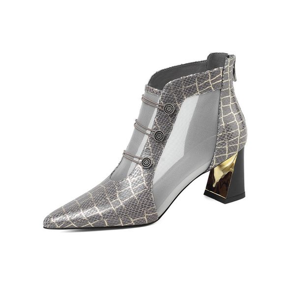 fashion cool design new summer boots solid comfortable pointed toe square heel handmade shoes women's ankle boots, Black
fashion cool design new summer boots solid comfortable pointed toe square heel handmade shoes women's ankle boots, Black