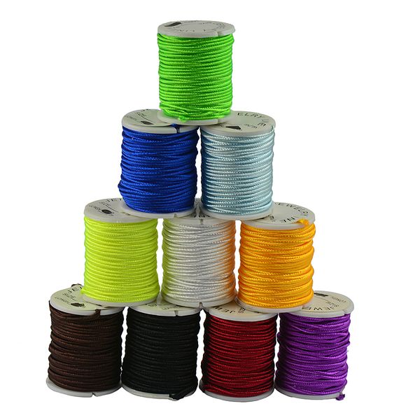 10 rolls 2.6x1mm mixed fishtail braid nylon cord knotting macrame thread diy, White;red
10 rolls 2.6x1mm mixed fishtail braid nylon cord knotting macrame thread diy, White;red