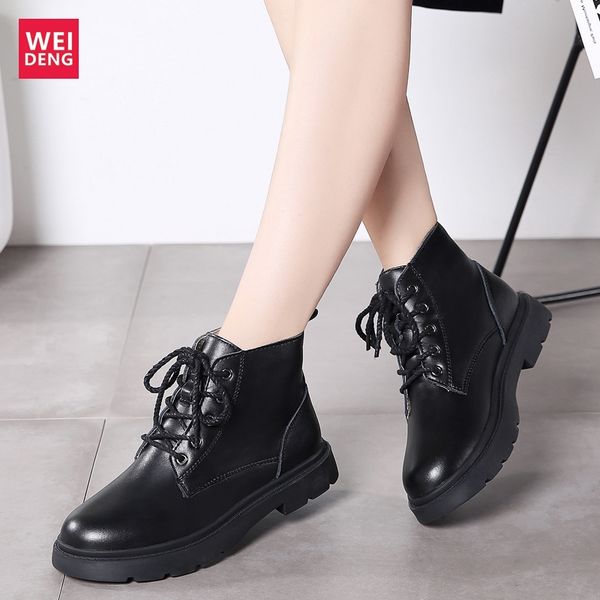 weideng casual genuine leather fur snow boots women shoes heels scarpe donna pelle lace up increase 3 cm, Black
weideng casual genuine leather fur snow boots women shoes heels scarpe donna pelle lace up increase 3 cm, Black