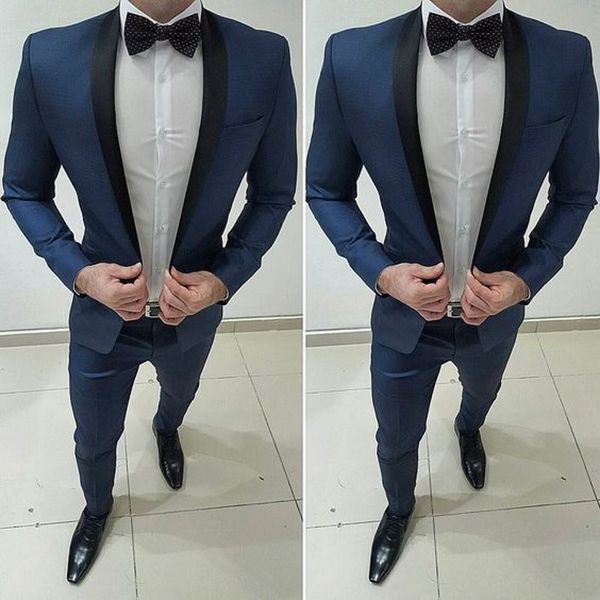 2019 dark bule groom tuxedos shawl lapel one button men suits for wedding prom man blazer ( jacket+pants+bow), Black;gray
2019 dark bule groom tuxedos shawl lapel one button men suits for wedding prom man blazer ( jacket+pants+bow), Black;gray
