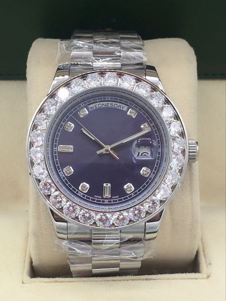 luxury mens designer watches 44mm daydate diamond bezel watch automatic mechanical movement wristwatches sapphire original clasp lock, Slivery;brown
luxury mens designer watches 44mm daydate diamond bezel watch automatic mechanical movement wristwatches sapphire original clasp lock, Slivery;brown