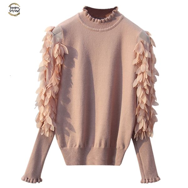 collar ruffled knitted women sweater spring autumn loose jumper fashion flowers sleeves sweater and pullover femme pull, White;black
collar ruffled knitted women sweater spring autumn loose jumper fashion flowers sleeves sweater and pullover femme pull, White;black