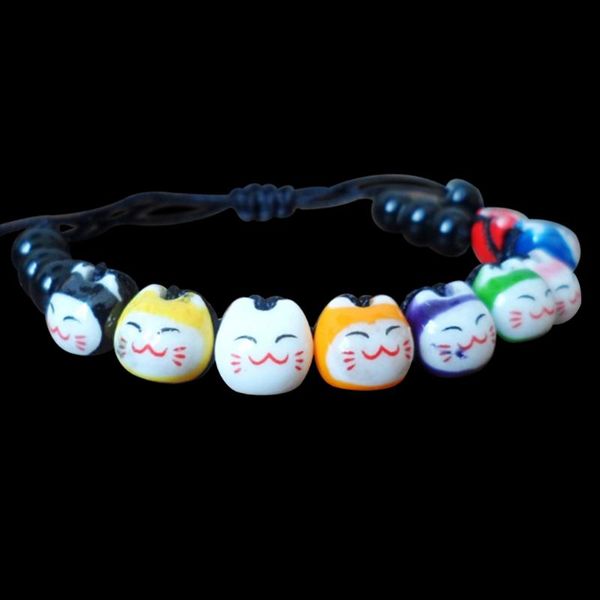 new arrivals 9 cat lovely ceramic lucky cat maneki neko fortune bracelet bangle charm bracelet jewelry, Black
new arrivals 9 cat lovely ceramic lucky cat maneki neko fortune bracelet bangle charm bracelet jewelry, Black