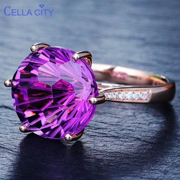 cellacity trendy korean 925 silver ring with round amthyst gemstone open adjust size wedding engagement ring finger jewelry, Golden;silver
cellacity trendy korean 925 silver ring with round amthyst gemstone open adjust size wedding engagement ring finger jewelry, Golden;silver