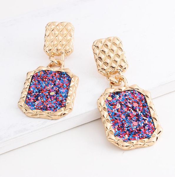 fashion- and the united states exaggerated big-name geometric snake print metal earrings ladies autumn and winter multi-color trend earrings, Silver
fashion- and the united states exaggerated big-name geometric snake print metal earrings ladies autumn and winter multi-color trend earrings, Silver