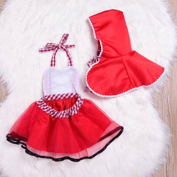 cute 2pcs christmas newborn baby girls tulle dress little red riding hood set lace fancy dress+cape cloak outfits clothes, White
cute 2pcs christmas newborn baby girls tulle dress little red riding hood set lace fancy dress+cape cloak outfits clothes, White
