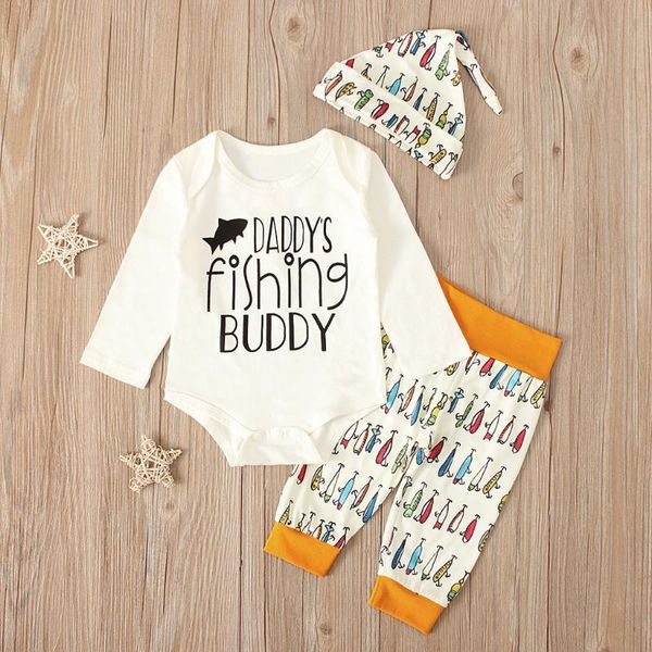 summer spring newborn baby clothes baby boy fishing hunting romper +pants +hat outfits children casual suit sets, White
summer spring newborn baby clothes baby boy fishing hunting romper +pants +hat outfits children casual suit sets, White