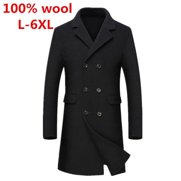 2018 new autumn winter double breasted long 100%wool cashmere coat men windbreaker casual fashion plus size l-6xl, Black
2018 new autumn winter double breasted long 100%wool cashmere coat men windbreaker casual fashion plus size l-6xl, Black
