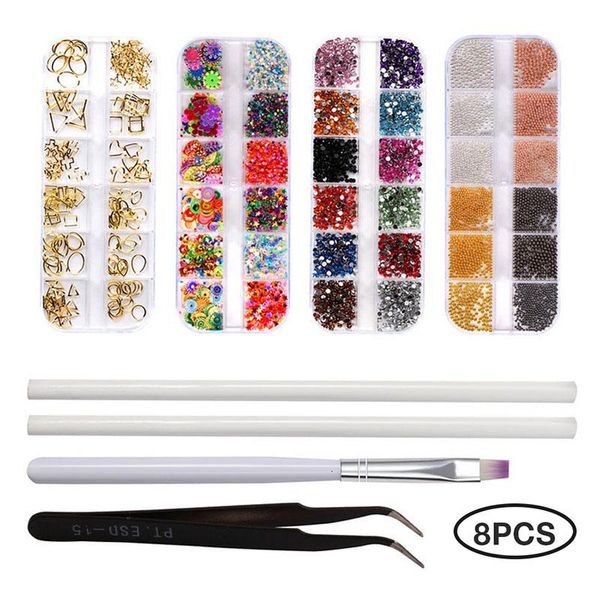 8pcs set nail art tool set nail dotting tool tweezers flat diamond star moon jewelry decoration mixes size jewelry
8pcs set nail art tool set nail dotting tool tweezers flat diamond star moon jewelry decoration mixes size jewelry