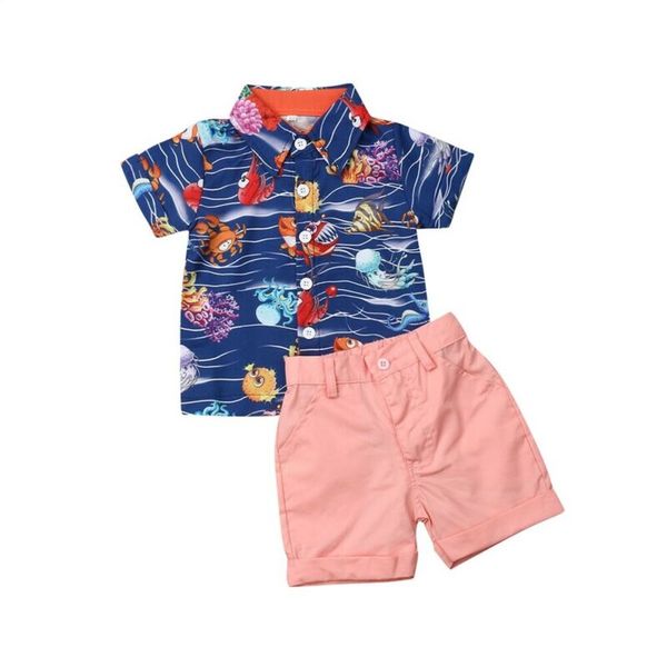 newborn baby boys clothes floral print turn-down collar shorts pants two piece outfits summer clothes boys clothing set, White
newborn baby boys clothes floral print turn-down collar shorts pants two piece outfits summer clothes boys clothing set, White