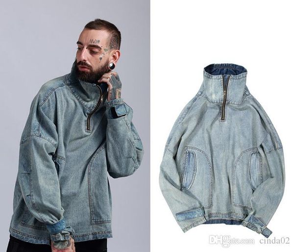 new men fashion jean coats turtleneck oversize loose casual coat light blue vintage jackets
new men fashion jean coats turtleneck oversize loose casual coat light blue vintage jackets