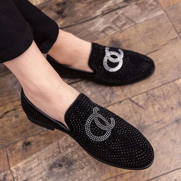 stylist summer men's stylist pointed leather shoes a pedal british rhinestone casual shoes handsome, Black
stylist summer men's stylist pointed leather shoes a pedal british rhinestone casual shoes handsome, Black