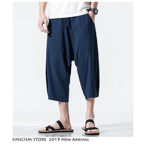 sinicism store men hip hop joggers pants 2019 summer mens calf-length loose harajuku harem pants male casual linen sweatpants, Black
sinicism store men hip hop joggers pants 2019 summer mens calf-length loose harajuku harem pants male casual linen sweatpants, Black