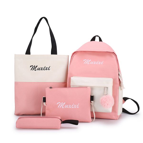 4pcs/set women school backpacks schoolbag for teenagers girls student book bag boys bolsas mochilas sac a dos rucksack
4pcs/set women school backpacks schoolbag for teenagers girls student book bag boys bolsas mochilas sac a dos rucksack