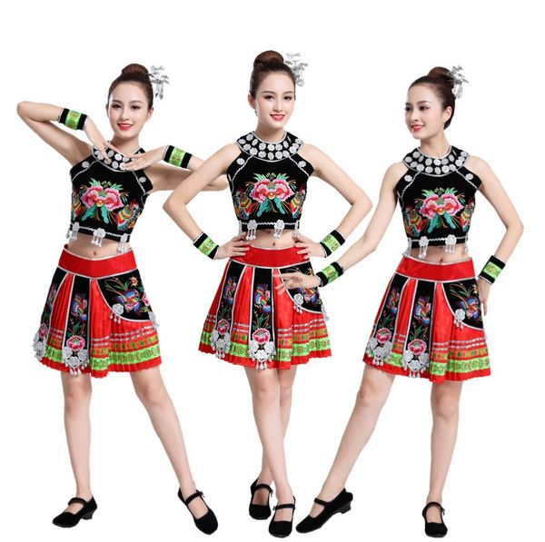 women's hmong miao costume traditional asian dress thailand style dancing apparel ethnic clothing colorful festival stage wear, Red
women's hmong miao costume traditional asian dress thailand style dancing apparel ethnic clothing colorful festival stage wear, Red