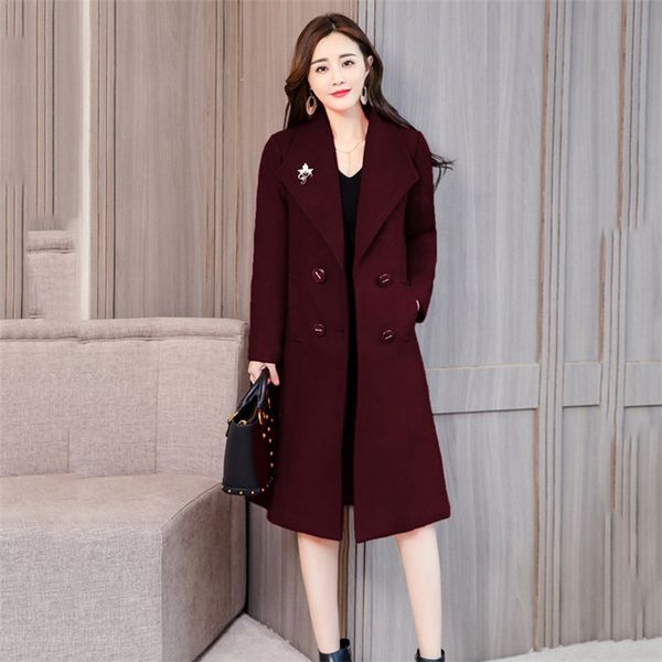 2020 fashion autumn winter large size wool jackets female double-sided cashmere coat women long section woolen coat a1739, Black
2020 fashion autumn winter large size wool jackets female double-sided cashmere coat women long section woolen coat a1739, Black