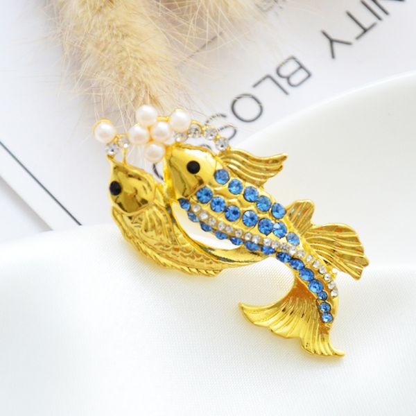 1 piece two goldfishs shape brooch crystal rhinestone brooch wedding bridal bouquet for party, prom, wedding, Gray
1 piece two goldfishs shape brooch crystal rhinestone brooch wedding bridal bouquet for party, prom, wedding, Gray