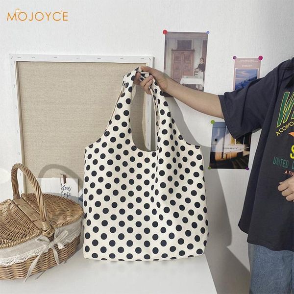 creative design women canvas handbags classic texture chic totes polka dot reusable portable shopping shoulder bags
creative design women canvas handbags classic texture chic totes polka dot reusable portable shopping shoulder bags
