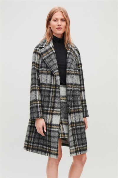 2019 women slim british style double-breasted simple elegant retro plaid alpaca fleece coat female woolen coats outerwear, Black
2019 women slim british style double-breasted simple elegant retro plaid alpaca fleece coat female woolen coats outerwear, Black