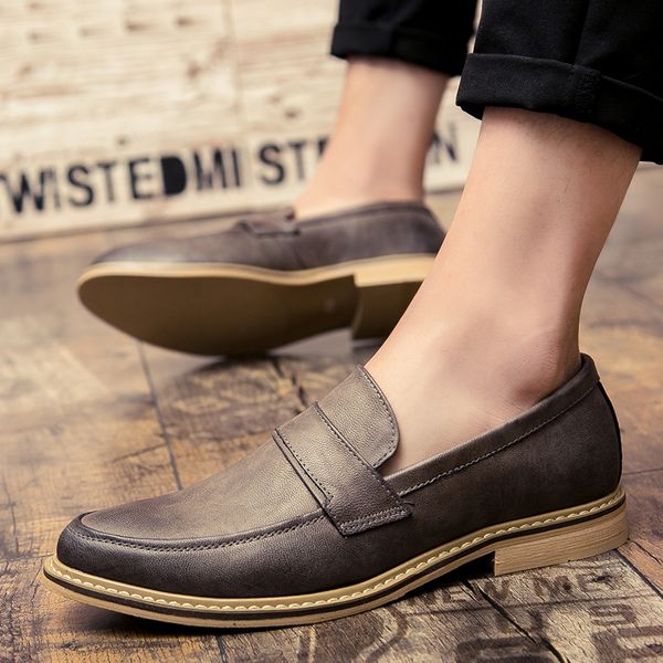 oxford shoes for men leather slip on men dress shoes fashion pointed toe leather male flats, Black
oxford shoes for men leather slip on men dress shoes fashion pointed toe leather male flats, Black