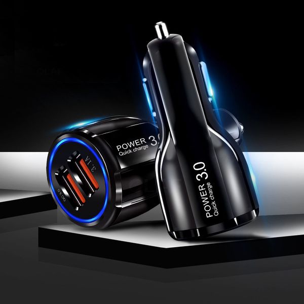 

crouch quick charge 3.0 charger qc 3.0 5v 9v 12v dual usb car charge fast charger mobile phone travel adapter car-charge