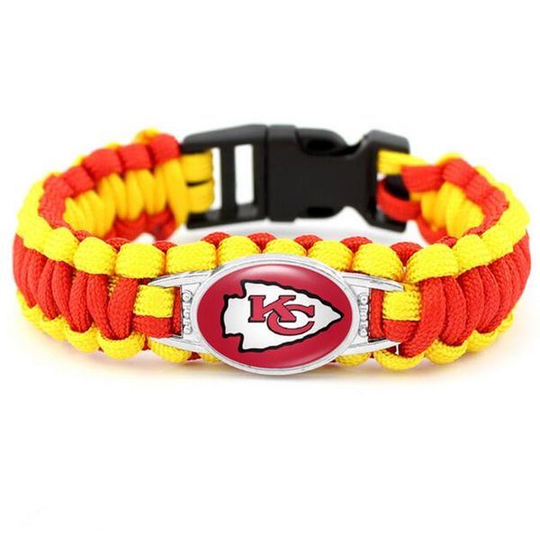 18*25mm glass football sports team chiefs charm paracord survival bracelets & bangles for man woman 10pcs, Golden;silver 
18*25mm glass football sports team chiefs charm paracord survival bracelets & bangles for man woman 10pcs, Golden;silver