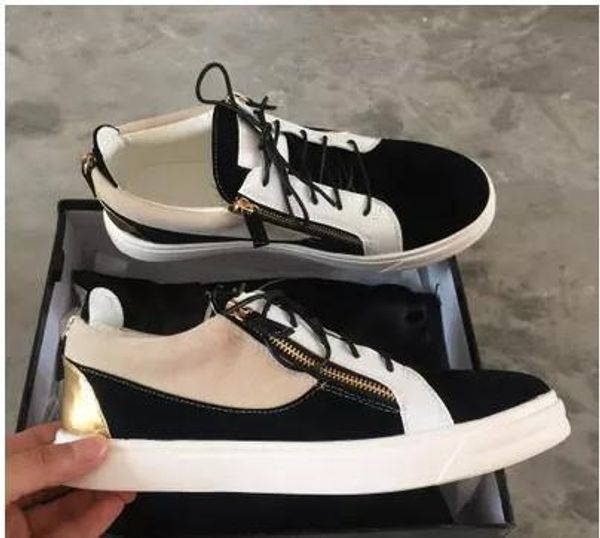 luxury men casual shoes mens trainers brand new women sneakers with metal decoration rivet patent leather double zipper high shoes 08371
luxury men casual shoes mens trainers brand new women sneakers with metal decoration rivet patent leather double zipper high shoes 08371