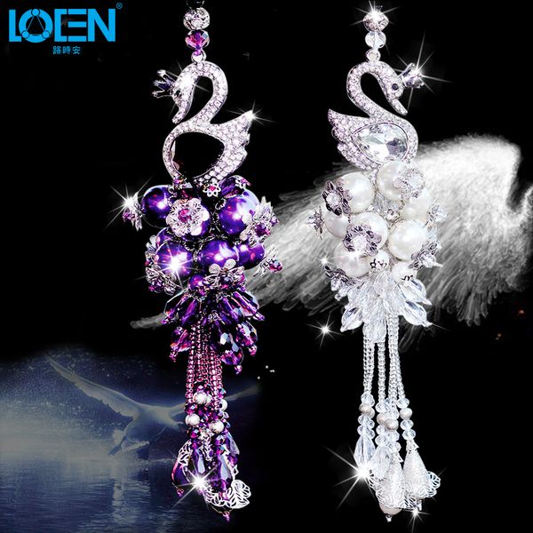 car decorations rearview mirror interior hanging pendant swan crystal ornaments white purple car styling fashion accessories
car decorations rearview mirror interior hanging pendant swan crystal ornaments white purple car styling fashion accessories