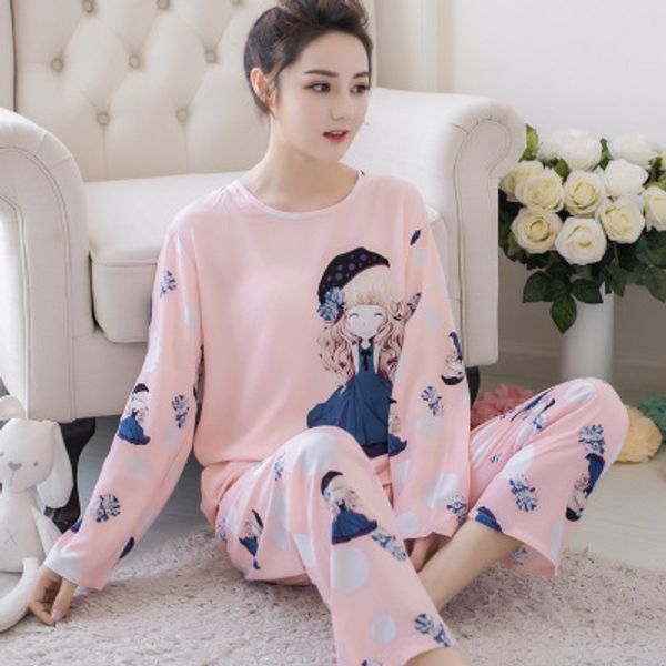 pajamas women's autumn pure cotton long sleeve sweet cute korean-style casual spring and autumn cotton tracksuit women's thin se
pajamas women's autumn pure cotton long sleeve sweet cute korean-style casual spring and autumn cotton tracksuit women's thin se