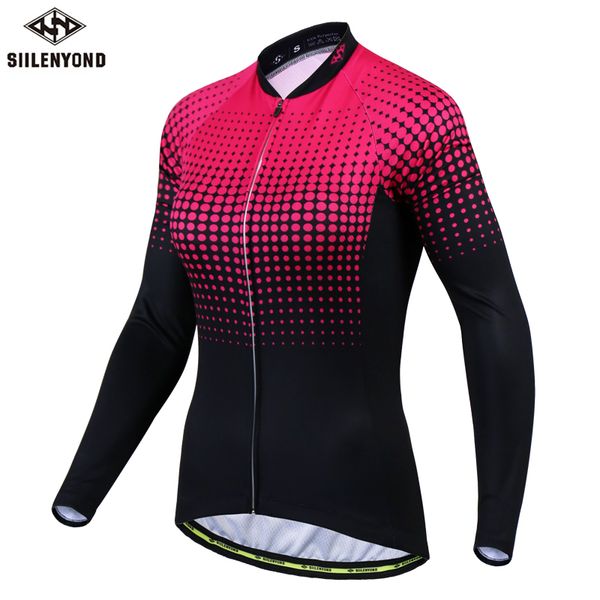 siilenyond 2020 women winter long sleeve cycling jersey keep warm mtb bicycle cycling clothes thermal fleece clothing, Black;red
siilenyond 2020 women winter long sleeve cycling jersey keep warm mtb bicycle cycling clothes thermal fleece clothing, Black;red