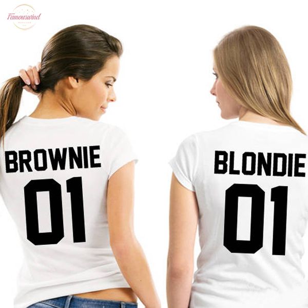 new letter printed friend t shirt bff sister girls lovers couples women tee shirt cotton brownie blondie 01, White
new letter printed friend t shirt bff sister girls lovers couples women tee shirt cotton brownie blondie 01, White