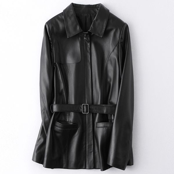 medium style real genuine leather coat for women female 100% sheepskin jacket 2020 new fashion autumn fur outwear, Black
medium style real genuine leather coat for women female 100% sheepskin jacket 2020 new fashion autumn fur outwear, Black