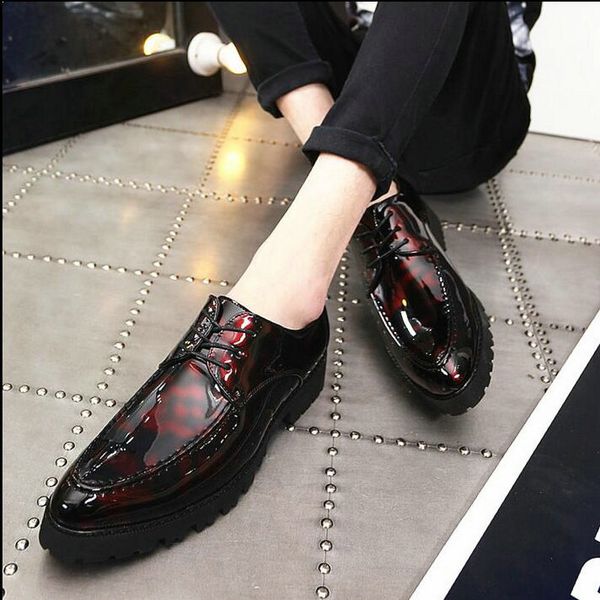 new design luxury patent leather lace up male dress shoes party wedding formal footwear men brogue shoes, Black
new design luxury patent leather lace up male dress shoes party wedding formal footwear men brogue shoes, Black