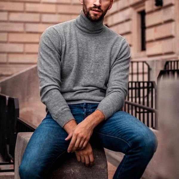 men's sweaters 2021 autumn winter sweater turtleneck solid color casual slim fit brand knitted pullovers, White;black
men's sweaters 2021 autumn winter sweater turtleneck solid color casual slim fit brand knitted pullovers, White;black