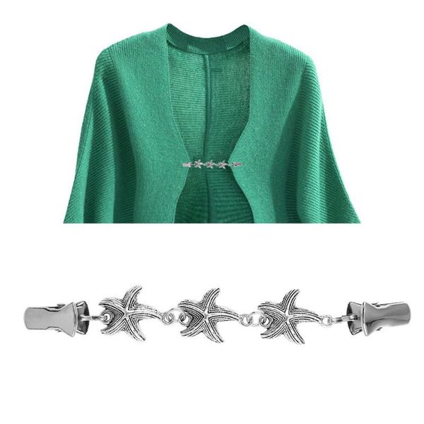 pins, brooches for sharing with your friends and families women's starfish shell chain sweater clip cardigan connection buckle collar, Gray
pins, brooches for sharing with your friends and families women's starfish shell chain sweater clip cardigan connection buckle collar, Gray