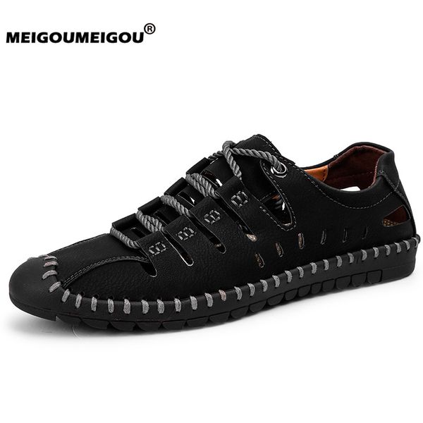 genuine leather men sandals 38-48 big size men summer shoes 2019 new male beach shoes cool and breathable casual sneakers, Black
genuine leather men sandals 38-48 big size men summer shoes 2019 new male beach shoes cool and breathable casual sneakers, Black