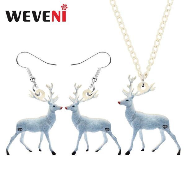 weveni acrylic christmas athers deer elk jewelry set necklace earrings animal jewelry for women girl teens kids decorations gift, Silver
weveni acrylic christmas athers deer elk jewelry set necklace earrings animal jewelry for women girl teens kids decorations gift, Silver