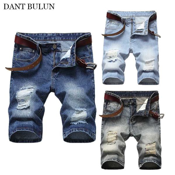 2020 summer new men's ripped short jeans homme casual trousers slim fit denim shorts pants male brand clothes, Blue
2020 summer new men's ripped short jeans homme casual trousers slim fit denim shorts pants male brand clothes, Blue