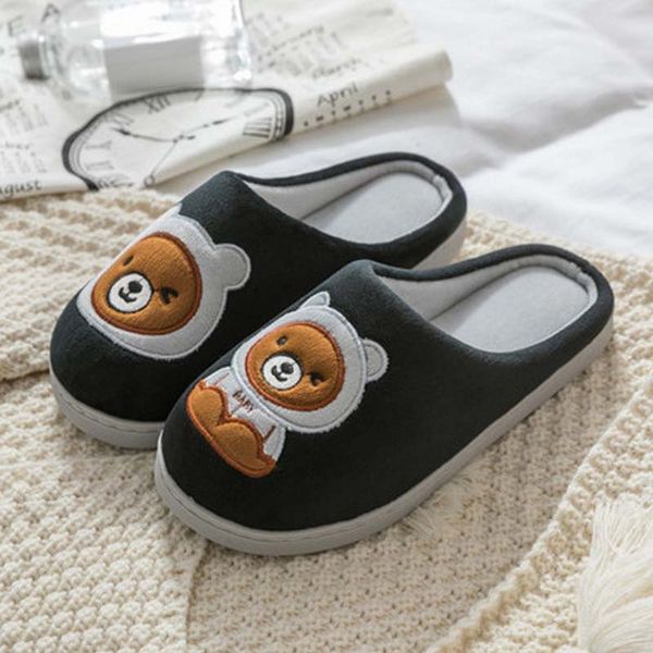 women winter home slippers non-slip soft winter warm house slippers indoor bedroom lovers couples floor, Black
women winter home slippers non-slip soft winter warm house slippers indoor bedroom lovers couples floor, Black