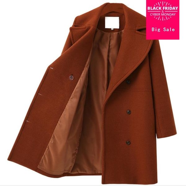 2019 winter and autumn fashion brand with lining woolen jacket female double breasted long warm woolen coat wq270 wholesale, Black
2019 winter and autumn fashion brand with lining woolen jacket female double breasted long warm woolen coat wq270 wholesale, Black